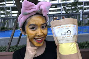 mặt nạ tinh bột nghệ