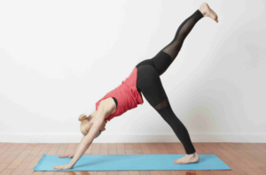 Downward Dog Leg Pull