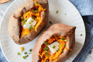 công thức nấu nướng với khoai lang