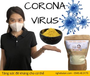 bột nghệ vàng chống viruscorona