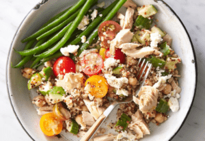 cá ngừ hạt quinoa