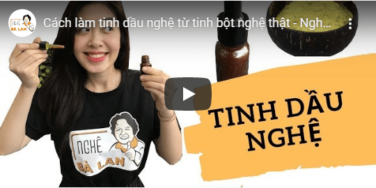 cách làm tinh dầu nghệ
