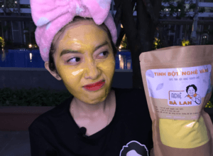 mặt nạ bột nghệ vàng 