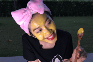 mặt nạ mật ong nghệ