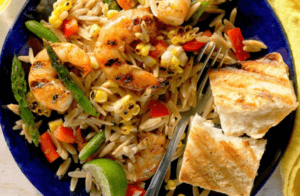 tôm xào gạo lức