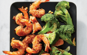 tôm xào gừng bông cải xanh