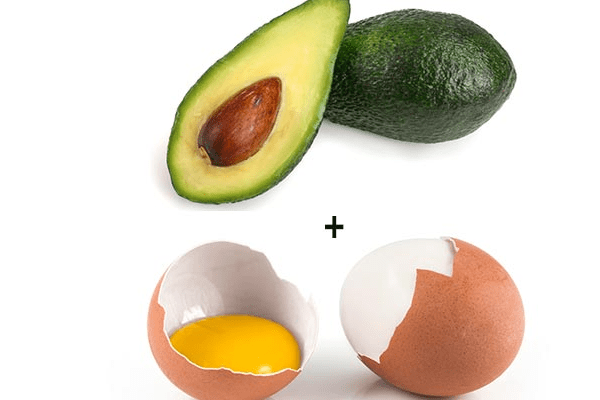 bơ và trứng