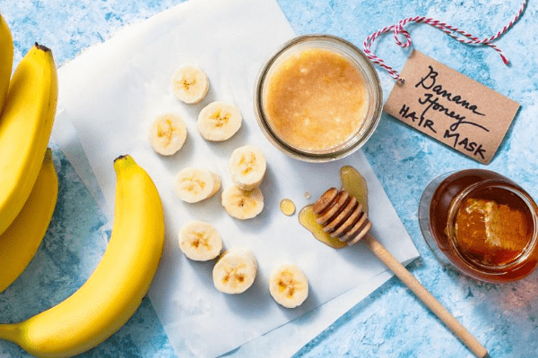 chuối và mật ong