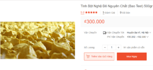 tinh bột nghệ đỏ trên shopee