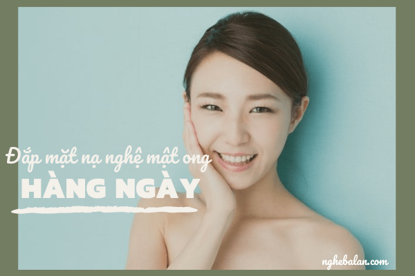 đắp mặt nạ nghệ mật ong hàng ngày