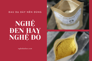 đau dạ dày dùng nghệ đen hay nghệ vàng