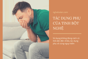 tác dụng phụ của tinh bột nghệ