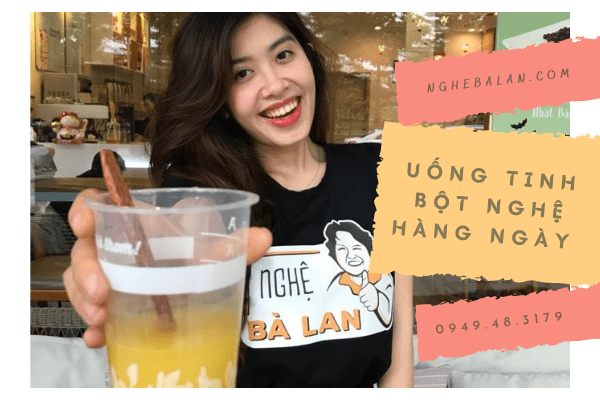 uống tinh bột nghệ hàng ngày 