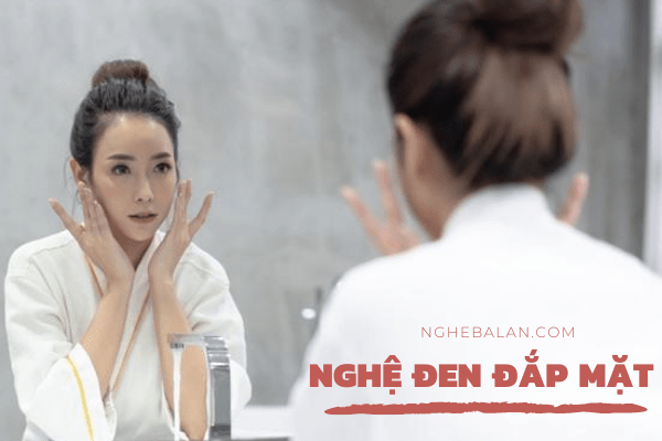 tinh bột nghệ đen đắp mặt được không