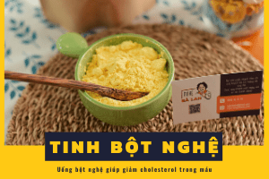uống tinh bột nghệ hàng ngày giúp giảm cholesterol