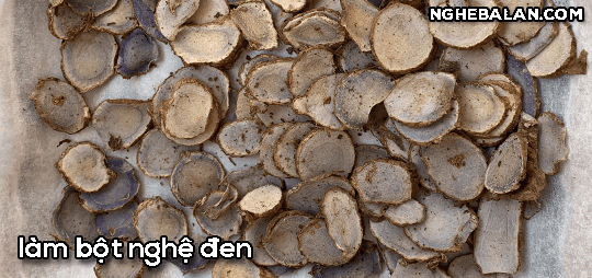 cách làm bột nghệ đen