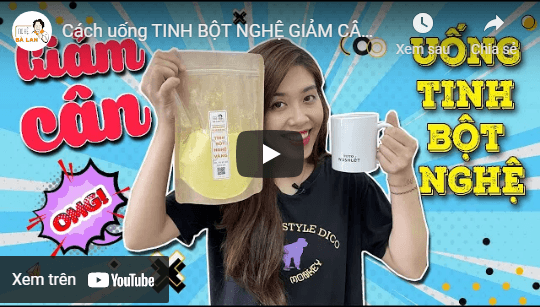 cách uống tinh bột nghệ vàng