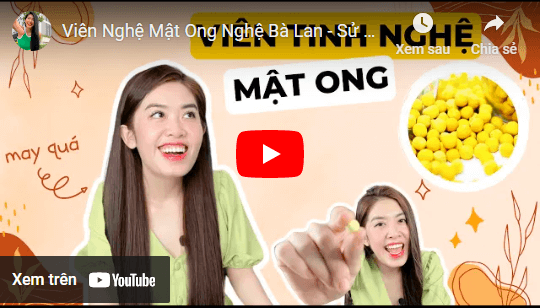 viên tinh bột nghệ mật ong